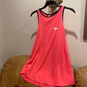 Neon pink racer back